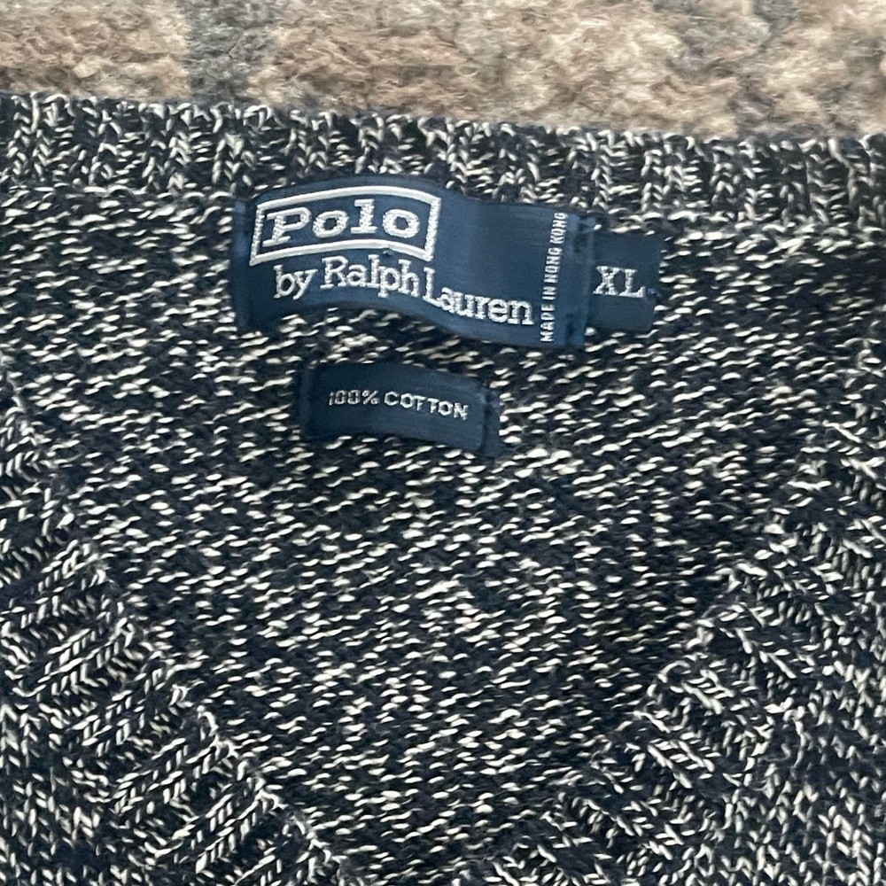 Vintage Fisherman polo Ralph Lauren 100% cotton Rag sweater. XL - Picture 2 of 5